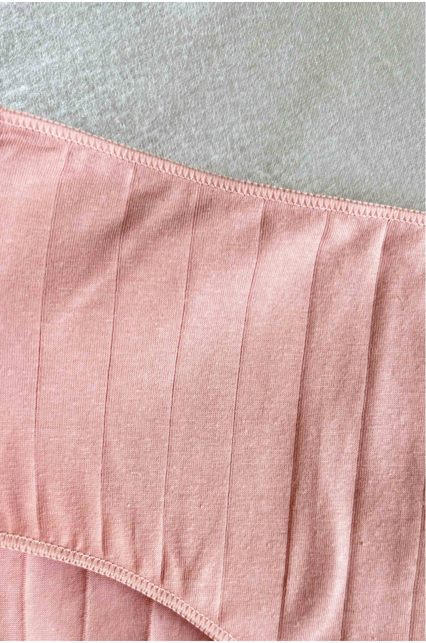 Труси жіночі напівбатальні пудрового кольору однотонні 5998 188517 Труси жіночі напівбатальні пудрового кольору однотонні 5998 188517