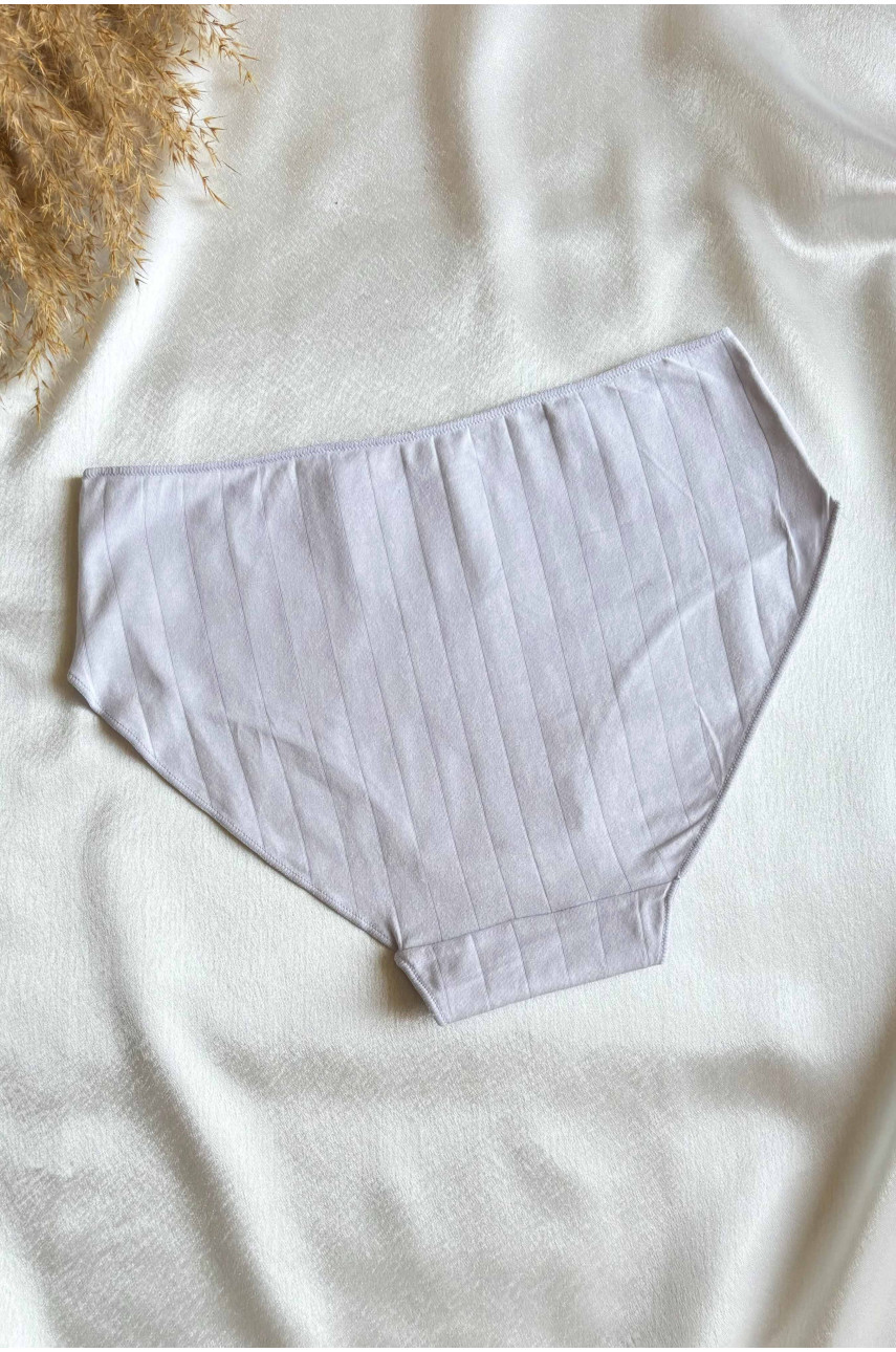 Трусы женские полубатальные сиреневого цвета однотонные 5998 188523