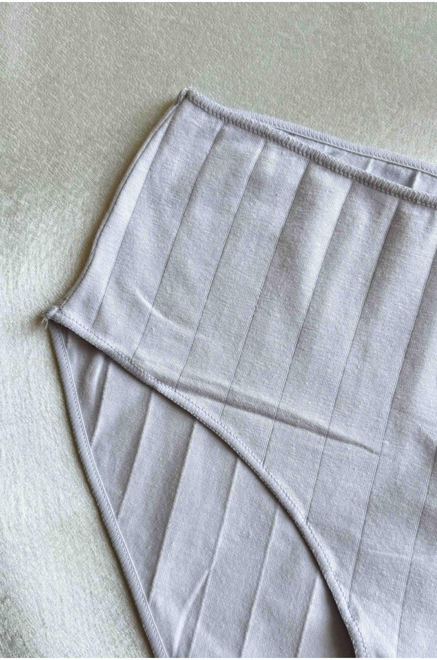 Трусы женские полубатальные сиреневого цвета однотонные 5998 188523