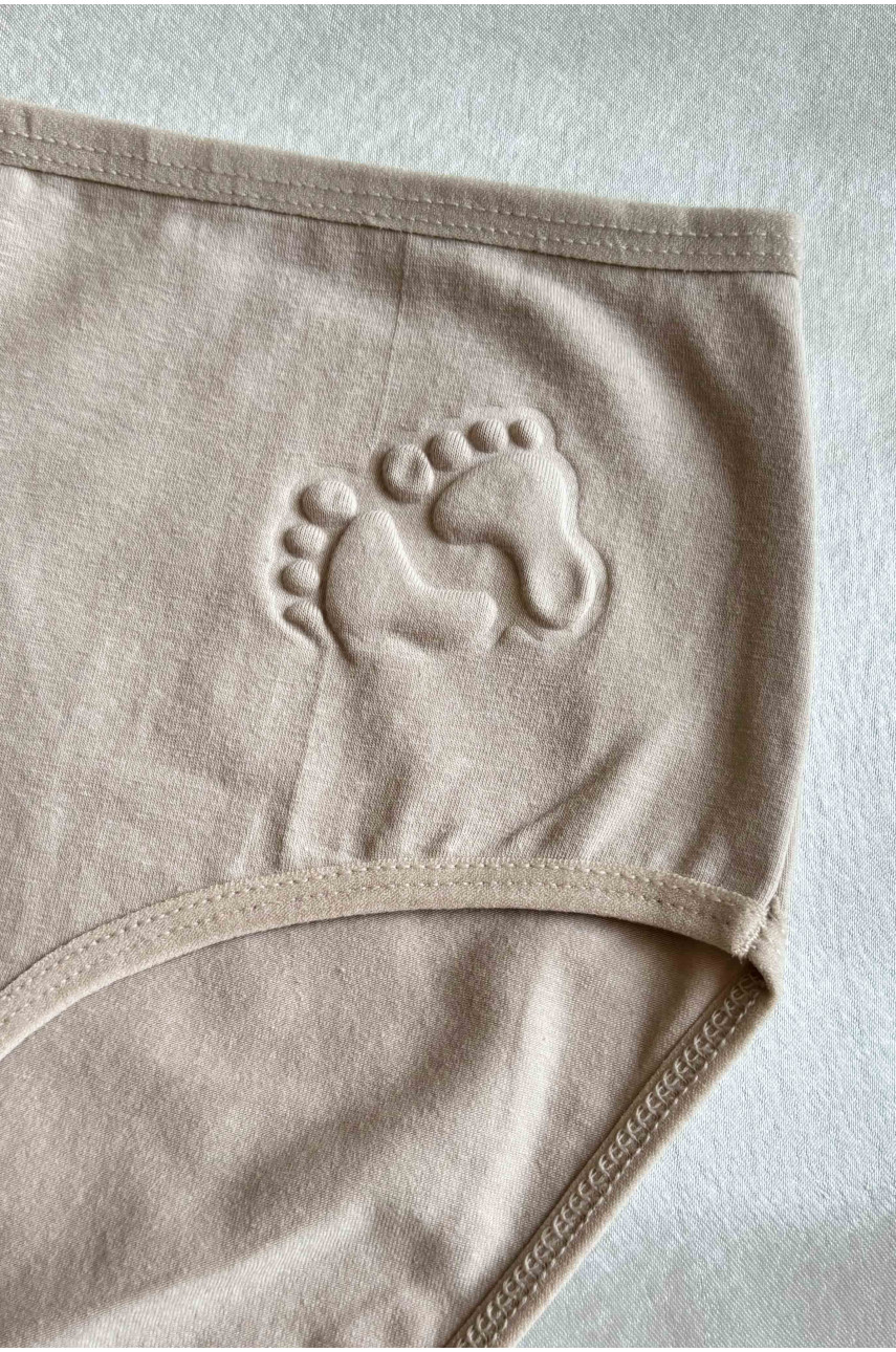 Трусы женские батальные бежевого цвета однотонные 38265 188531 Трусы женские батальные бежевого цвета однотонные 38265 188531