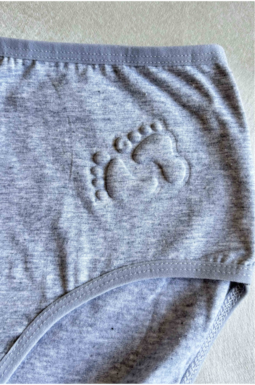 Трусы женские батальные серого цвета однотонные 38265 188533