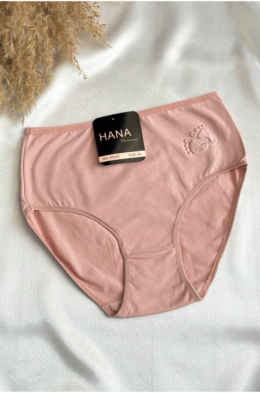 Трусы женские батальные пудрового цвета однотонные 38265 188534 Трусы женские батальные пудрового цвета однотонные 38265 188534
