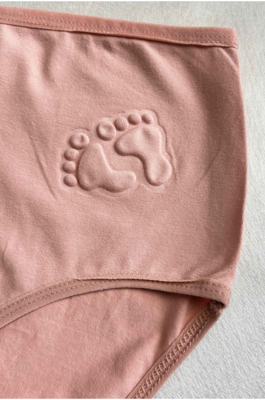 Трусы женские батальные пудрового цвета однотонные 38265 188534 Трусы женские батальные пудрового цвета однотонные 38265 188534