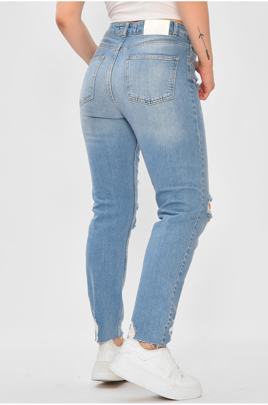 Джинси жіночі блакитного кольору 2468 188547