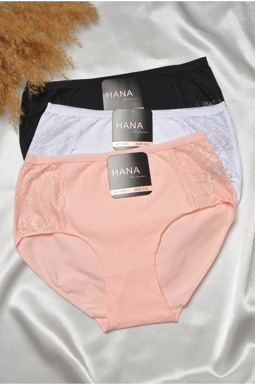 Набор трусов женских полубатальных 3 штуки 1965 188556