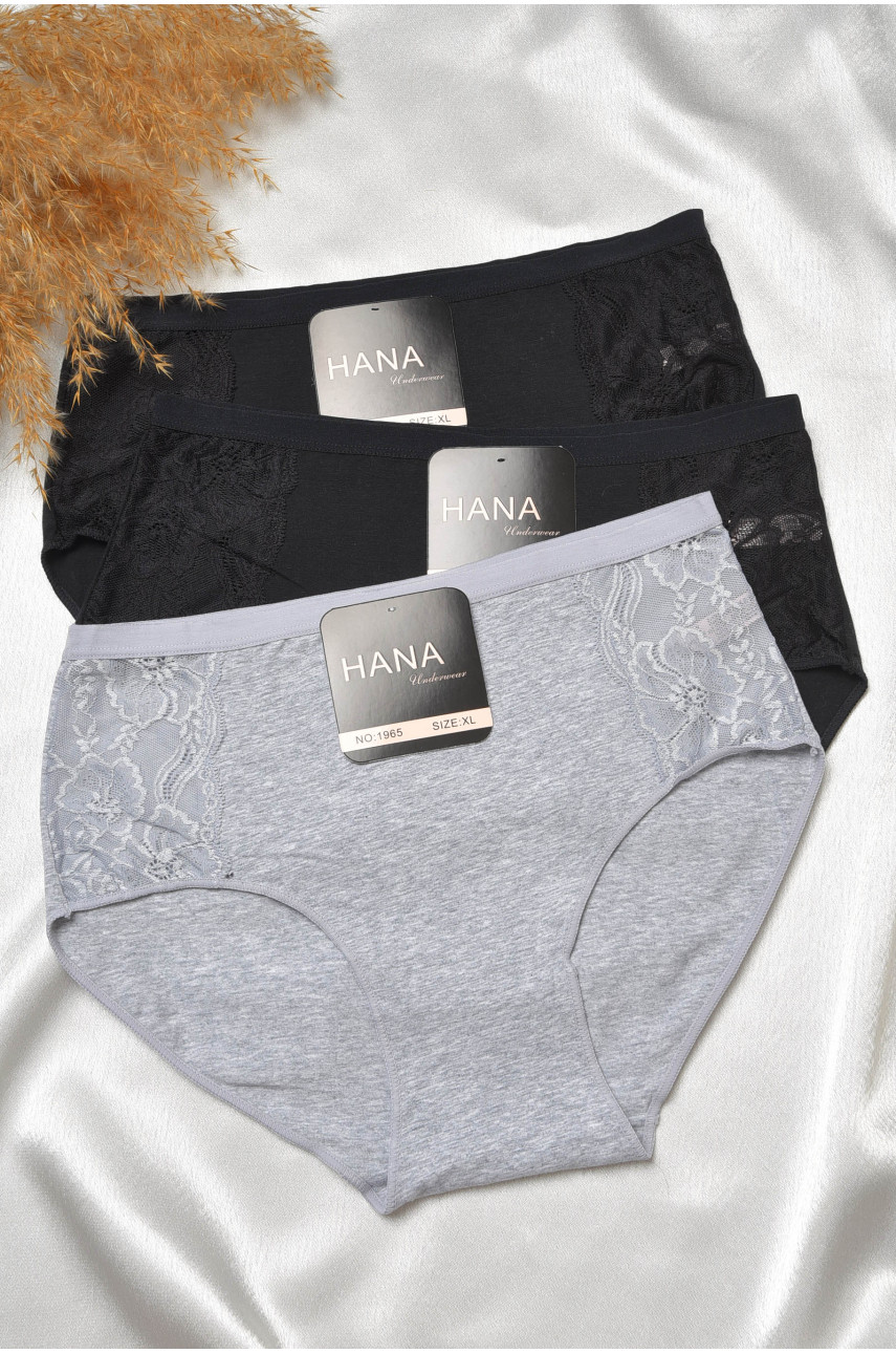 Набор трусов женских полубатальных 3 штуки 1965 188561