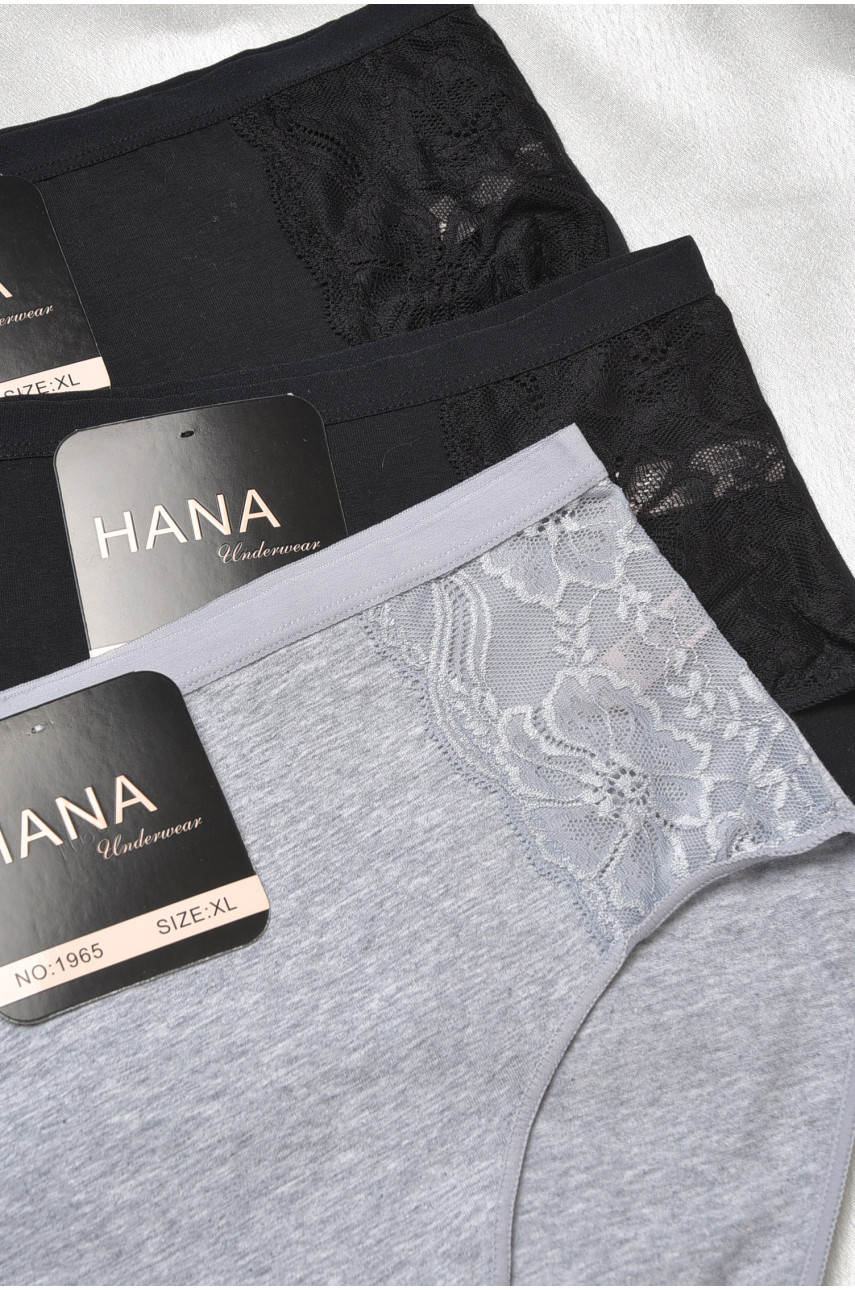 Набор трусов женских полубатальных 3 штуки 1965 188561