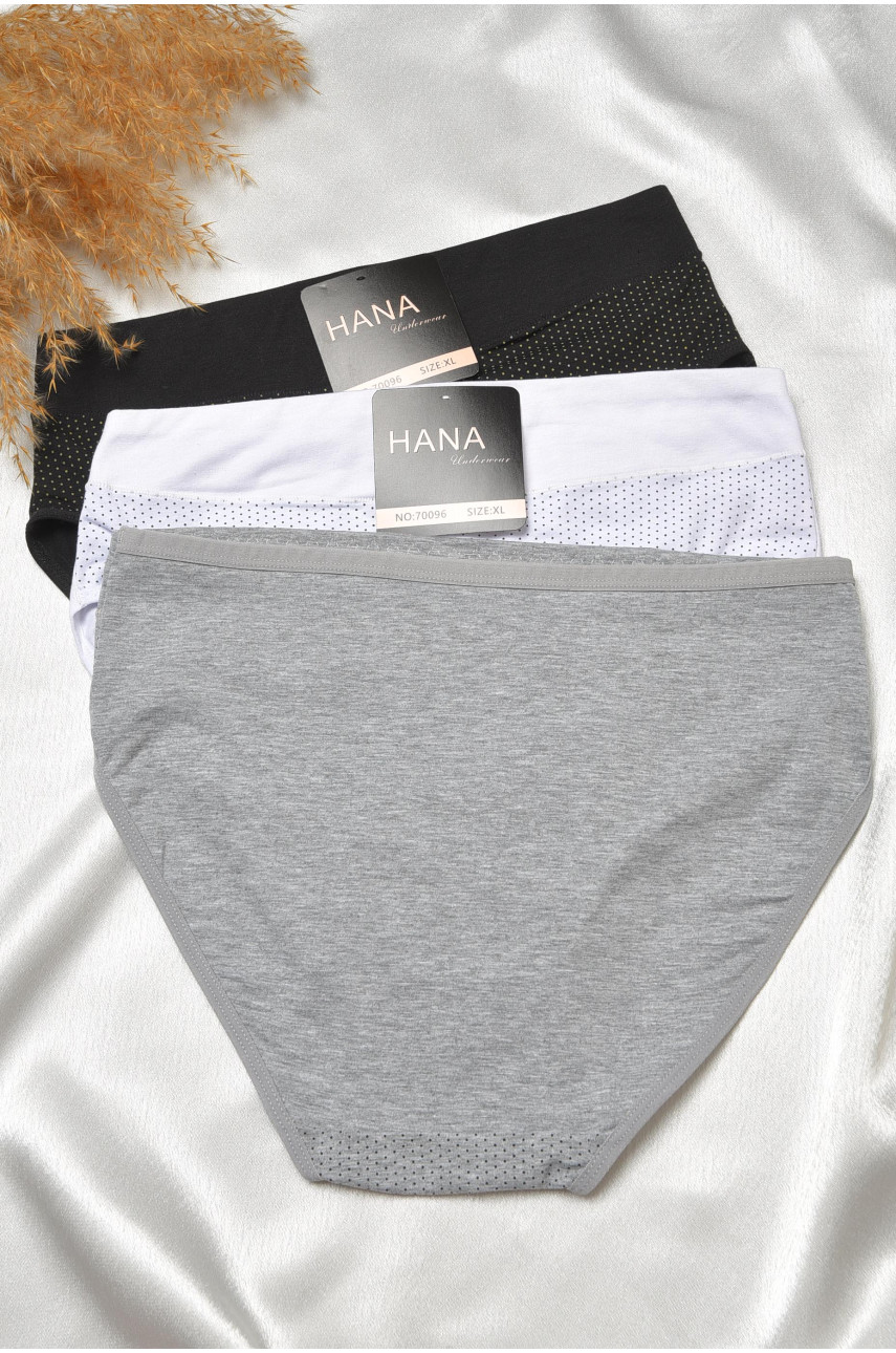 Набор трусов женских полубатальных 3 штуки 70096 188563