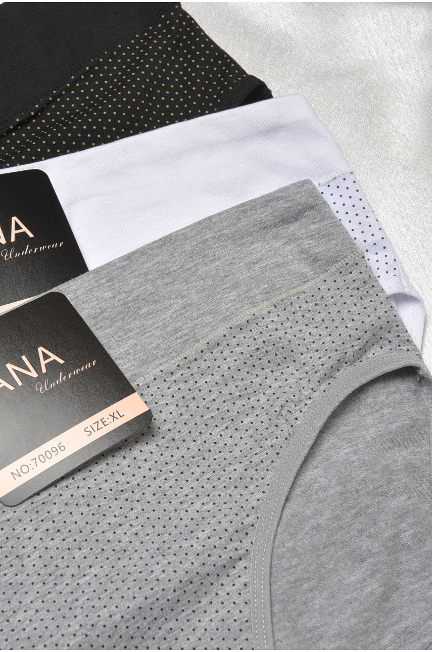 Набор трусов женских полубатальных 3 штуки 70096 188563