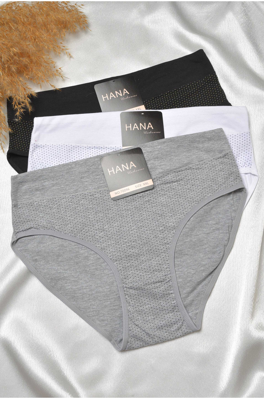 Набор трусов женских полубатальных 3 штуки 70096 188566