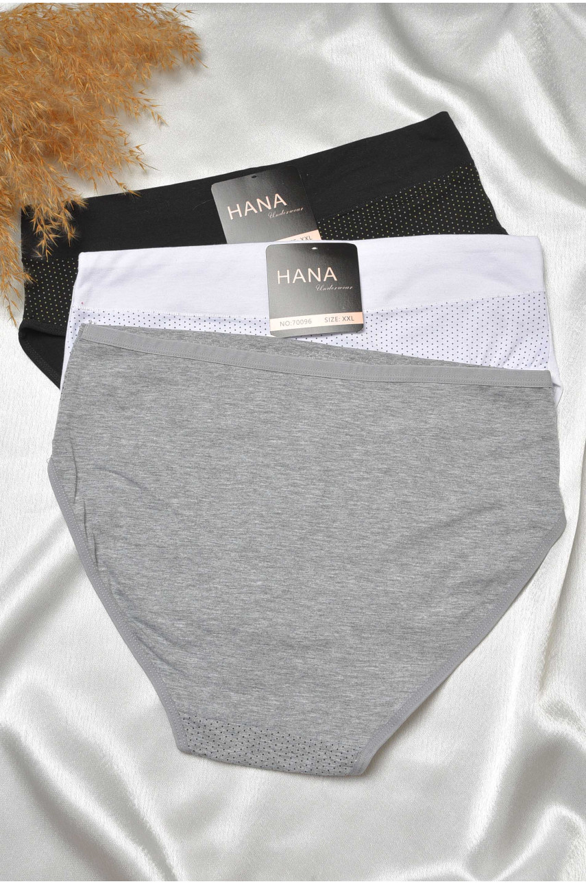 Набор трусов женских полубатальных 3 штуки 70096 188566
