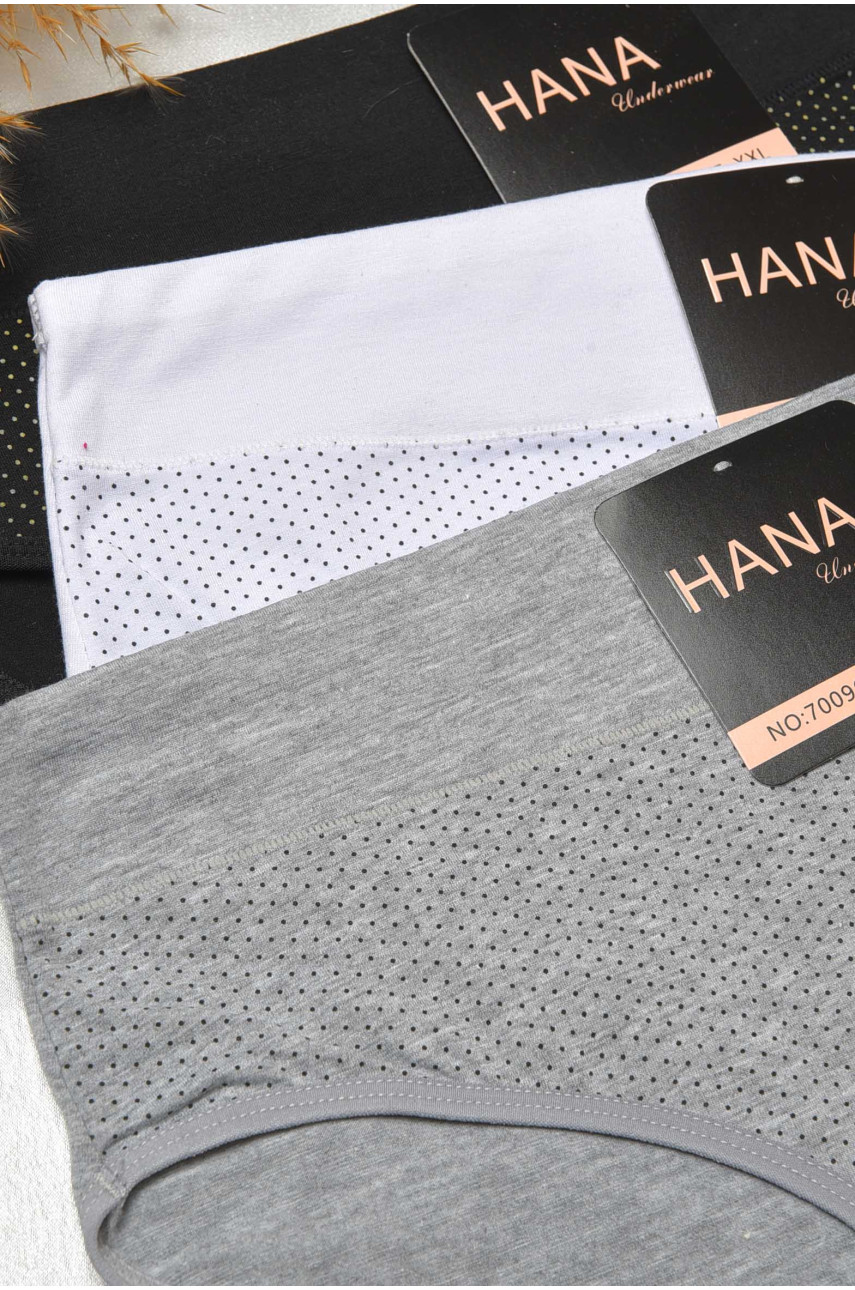 Набор трусов женских полубатальных 3 штуки 70096 188566