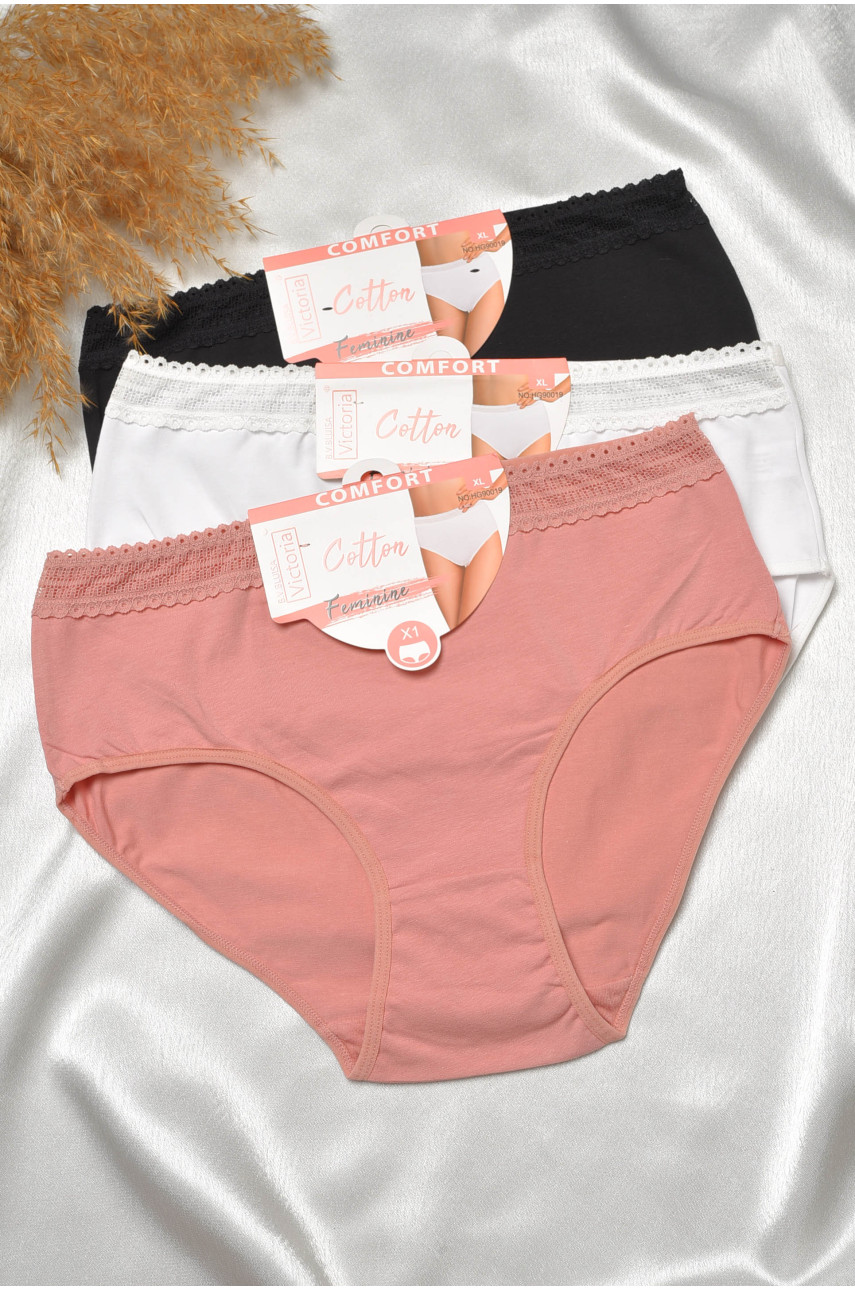 Набор трусов женских полубатальных 3 штуки 90019 188570
