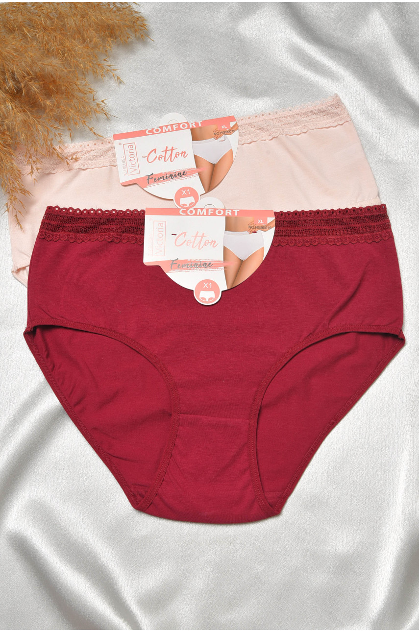 Набор трусов женских полубатальных 3 штуки 90019 188572
