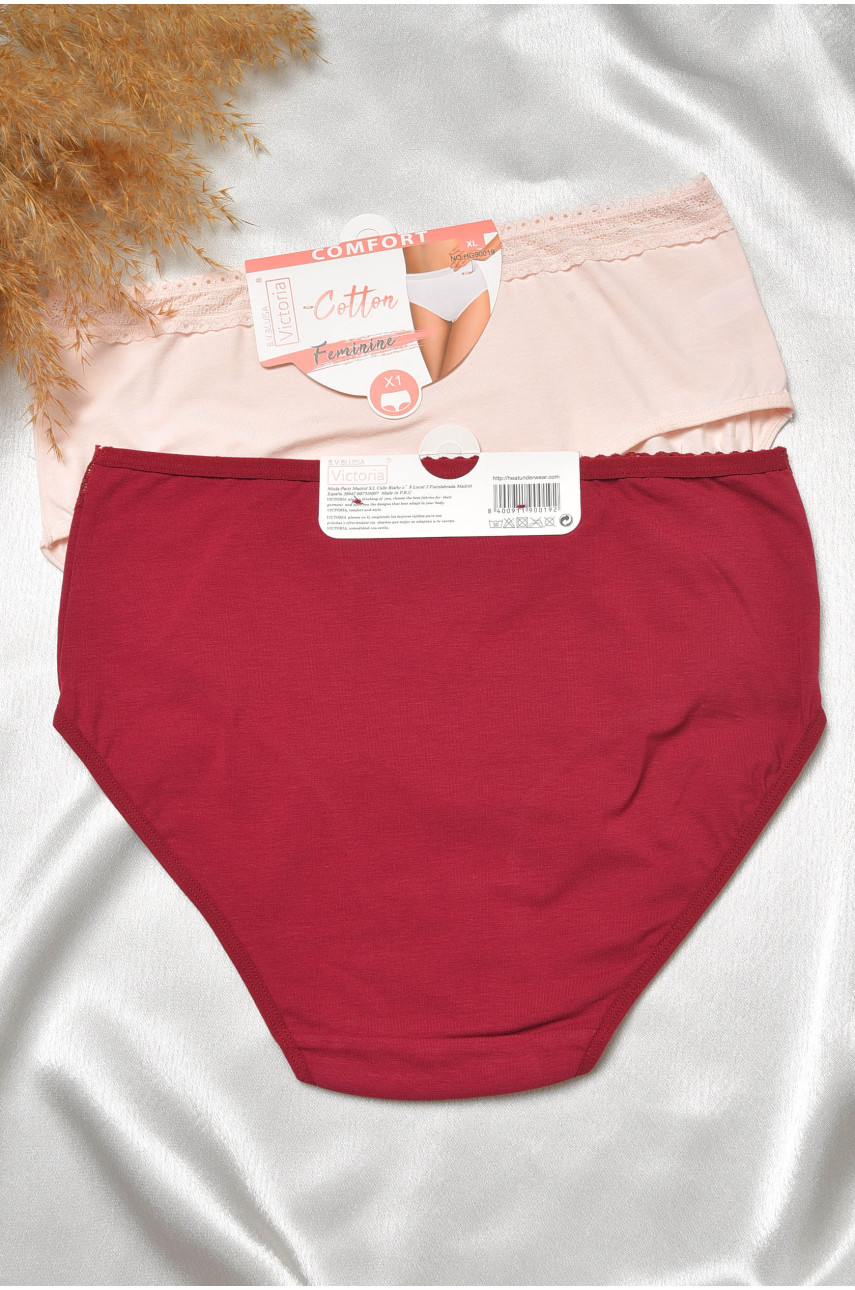Набор трусов женских полубатальных 3 штуки 90019 188572