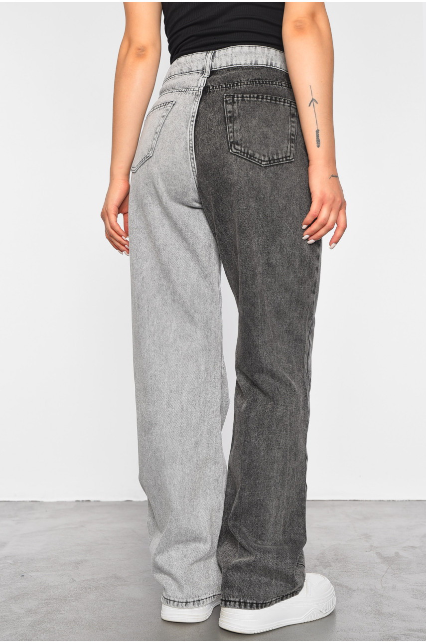 Джинси жіночі напівбатальні сірого кольору 5174 188581 Джинси жіночі напівбатальні сірого кольору 5174 188581