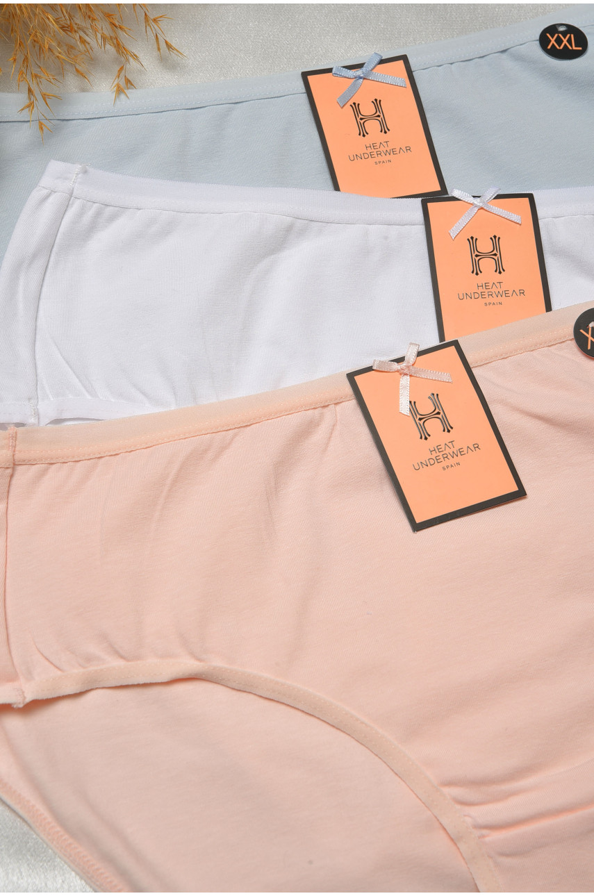 Набор трусов женских полубатальных 3 штуки 90066 188586