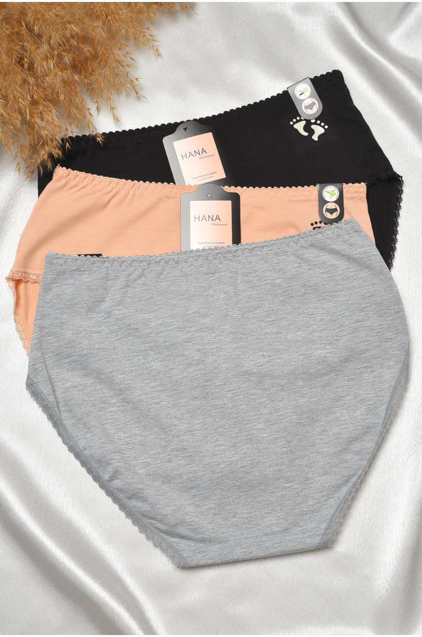 Набор трусов женских полубатальных 3 штуки 70018 188589