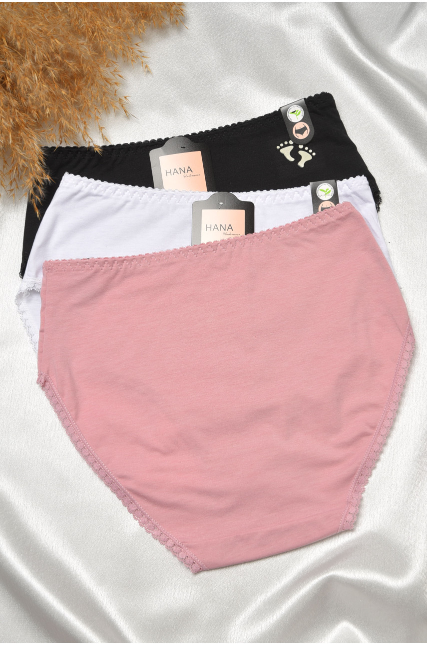 Набор трусов женских полубатальных 3 штуки 70018 188590