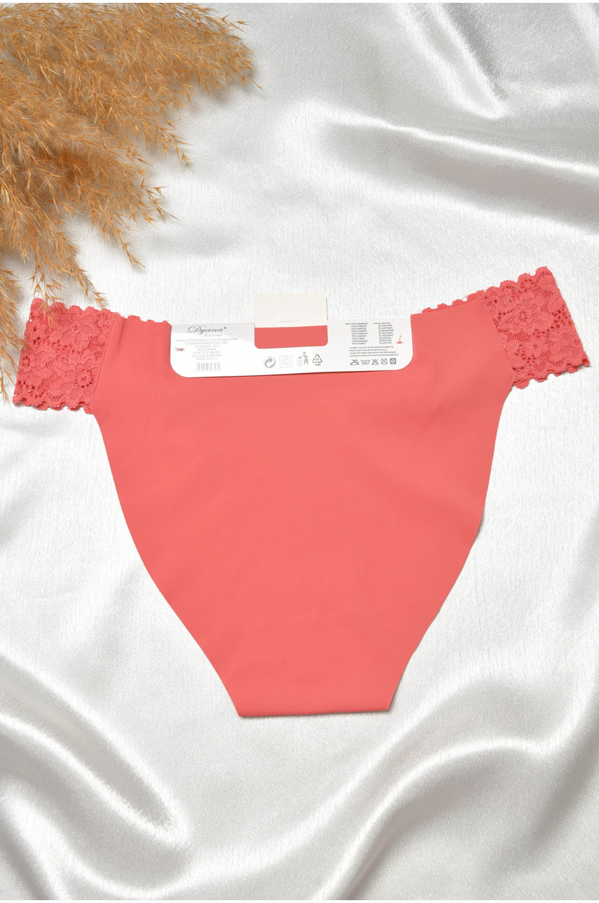 Трусы женские розового цвета с кружевом 9746 188647