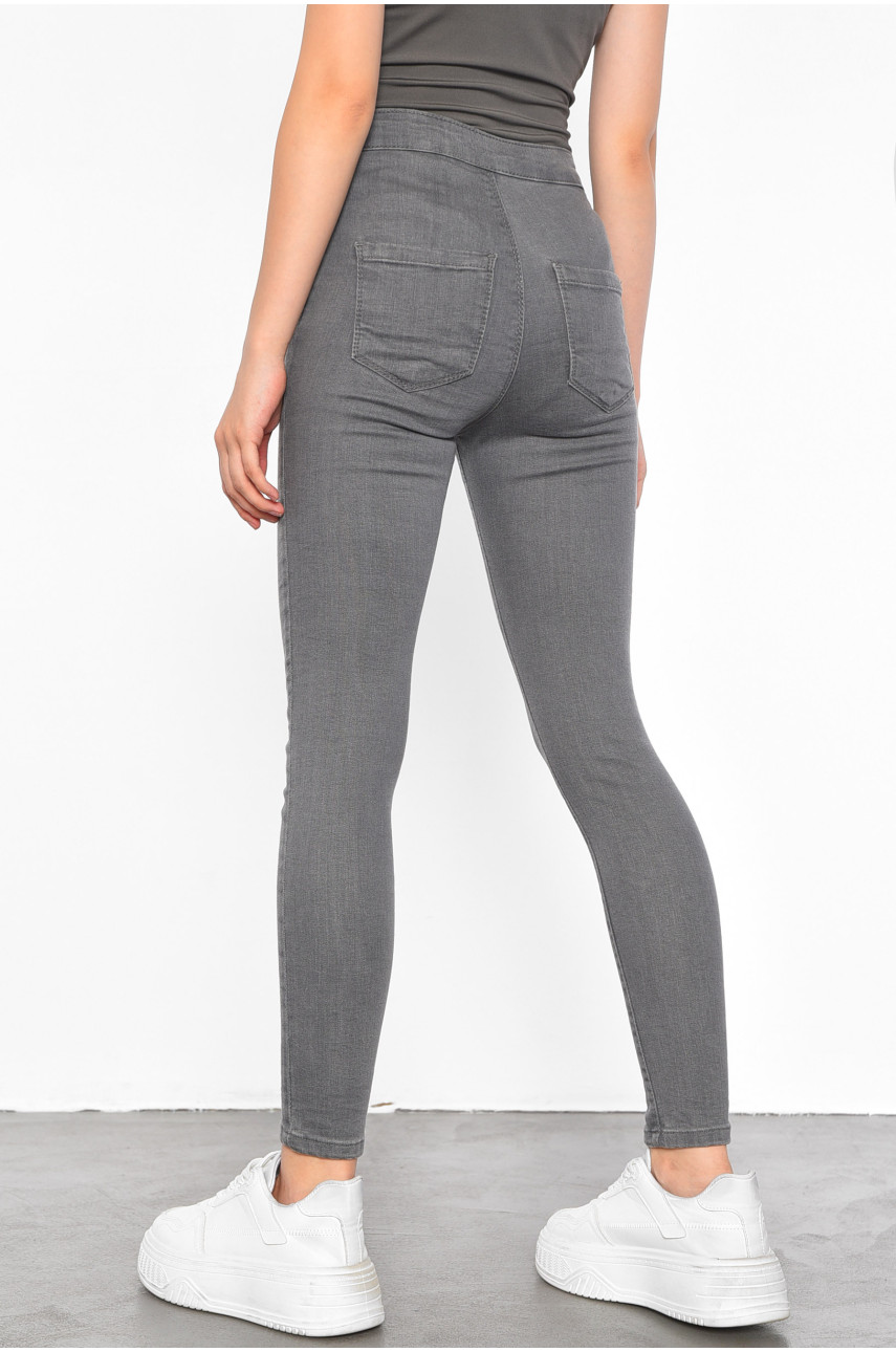 Джинсы женские серого цвета 188656