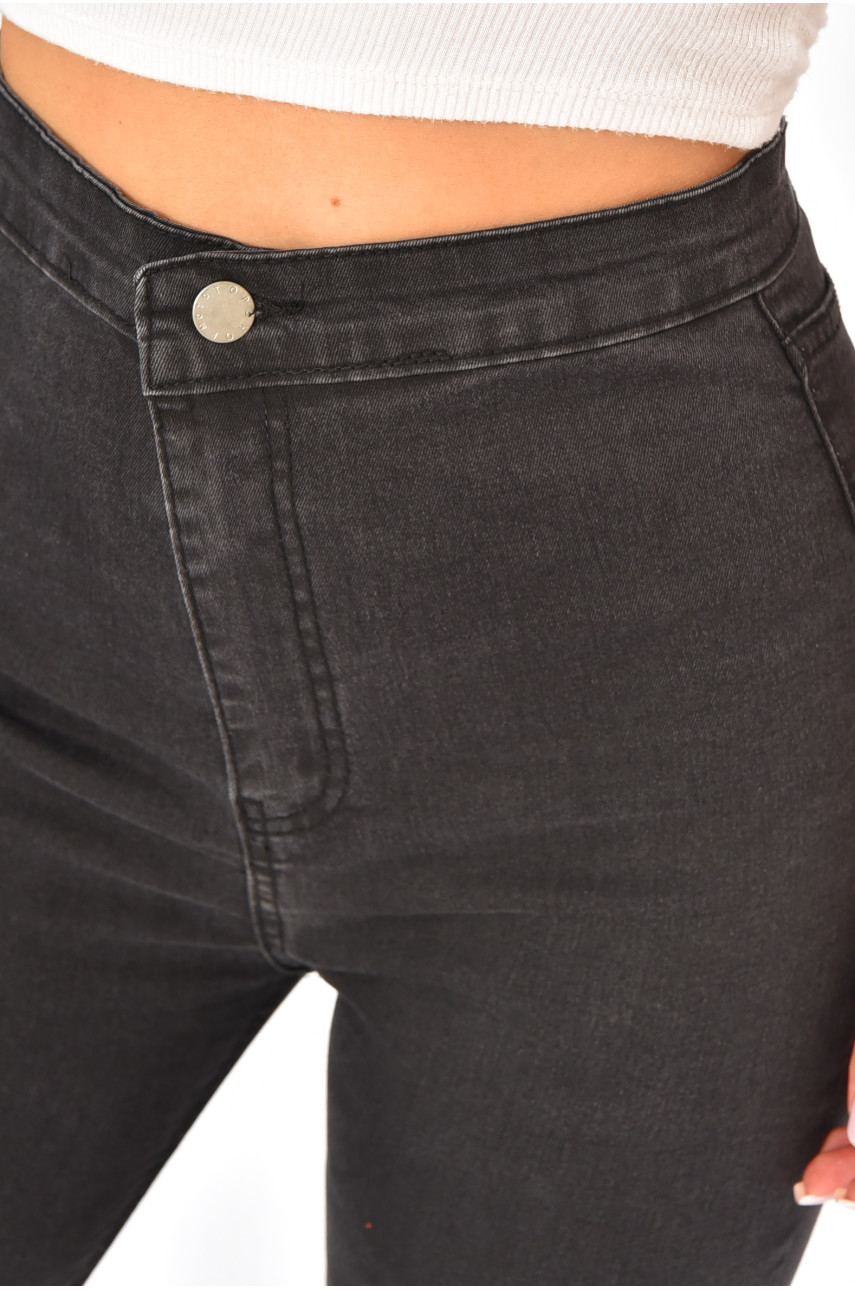 Джинсы женские темно-серого цвета 188657