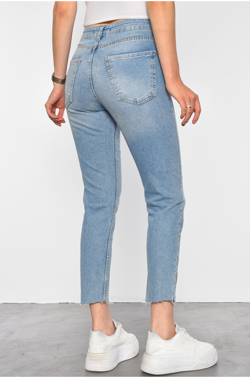 Джинсы женские голубого цвета 4003 188665 Джинсы женские голубого цвета 4003 188665