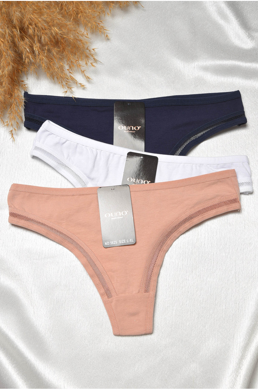 Набор стринг женских 3 штуки 5625 188671