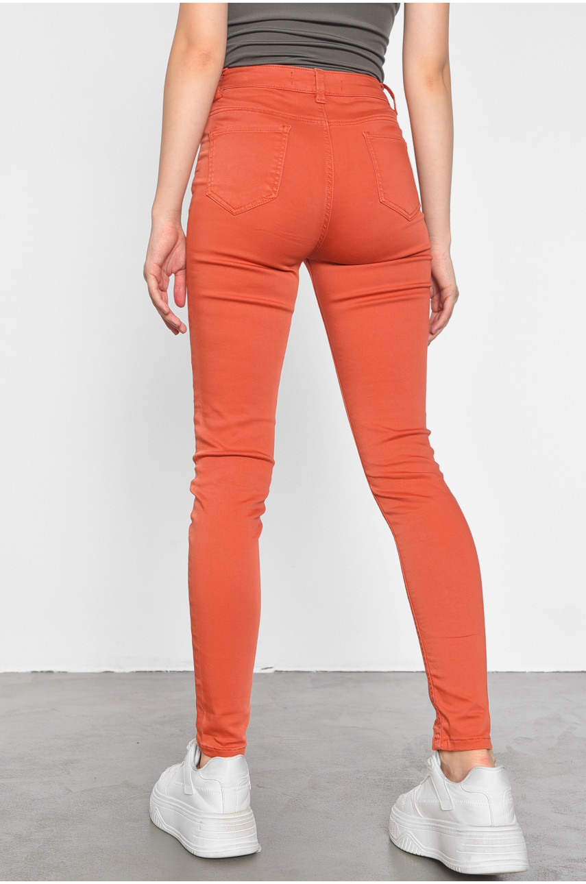 Штаны женские терракотового цвета 188688