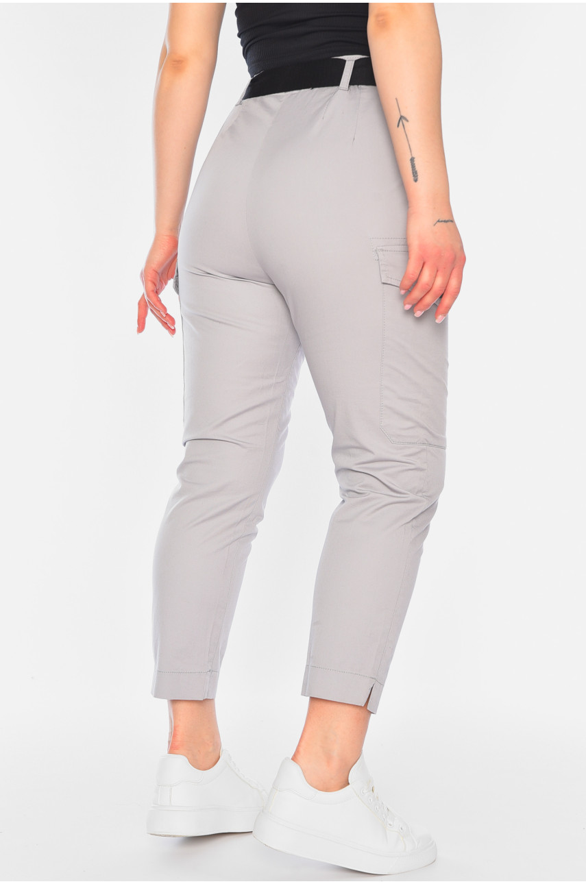 Штаны женские серого цвета 188705