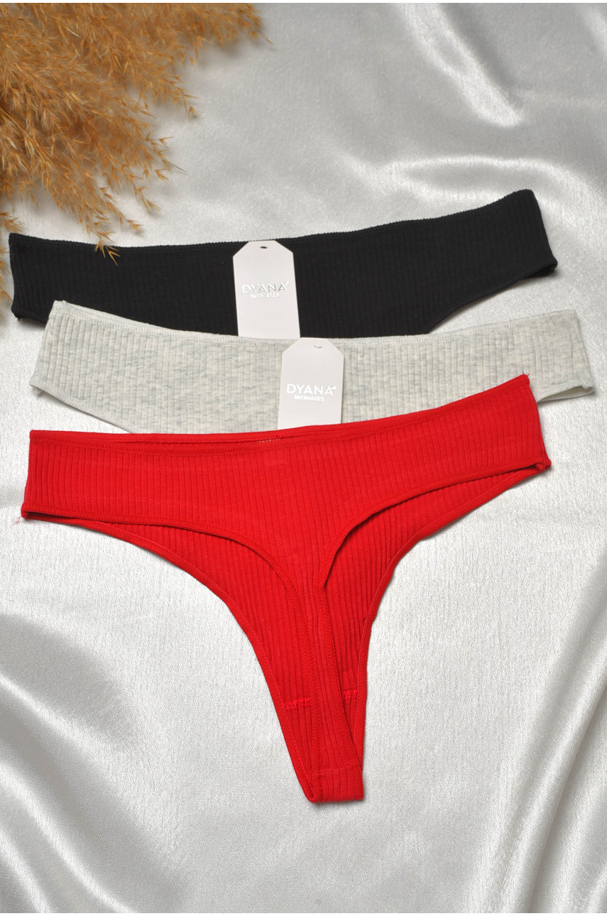 Набор стринг женских 3 штуки 9146-6 188718