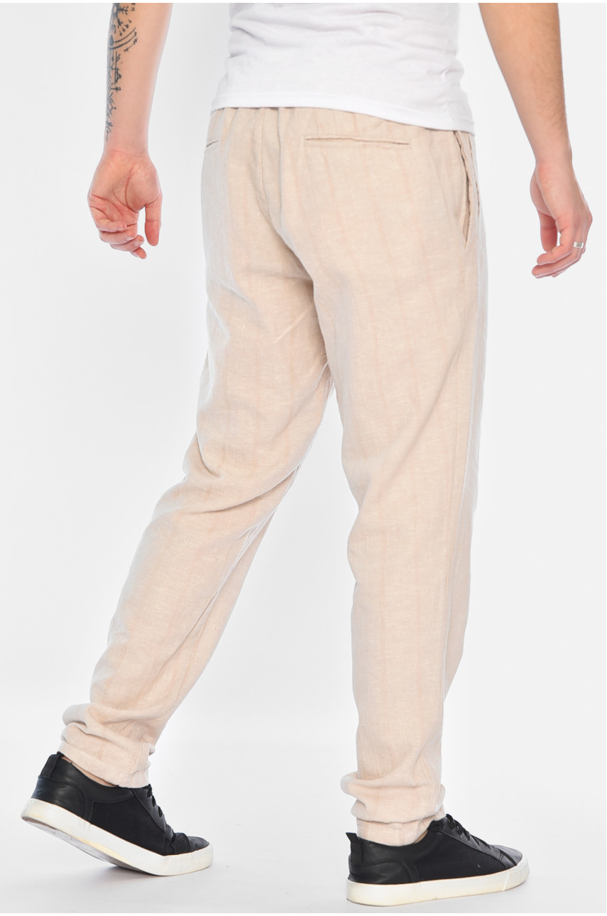 Штаны мужские бежевого цвета 58117 188722