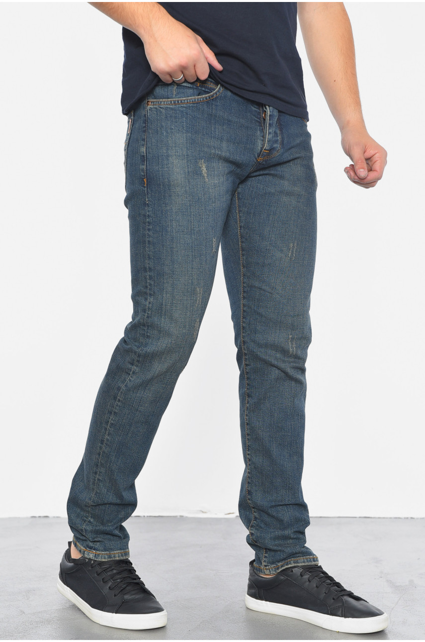 Джинсы мужские темно-синего цвета 001 188724 Джинсы мужские темно-синего цвета 001 188724