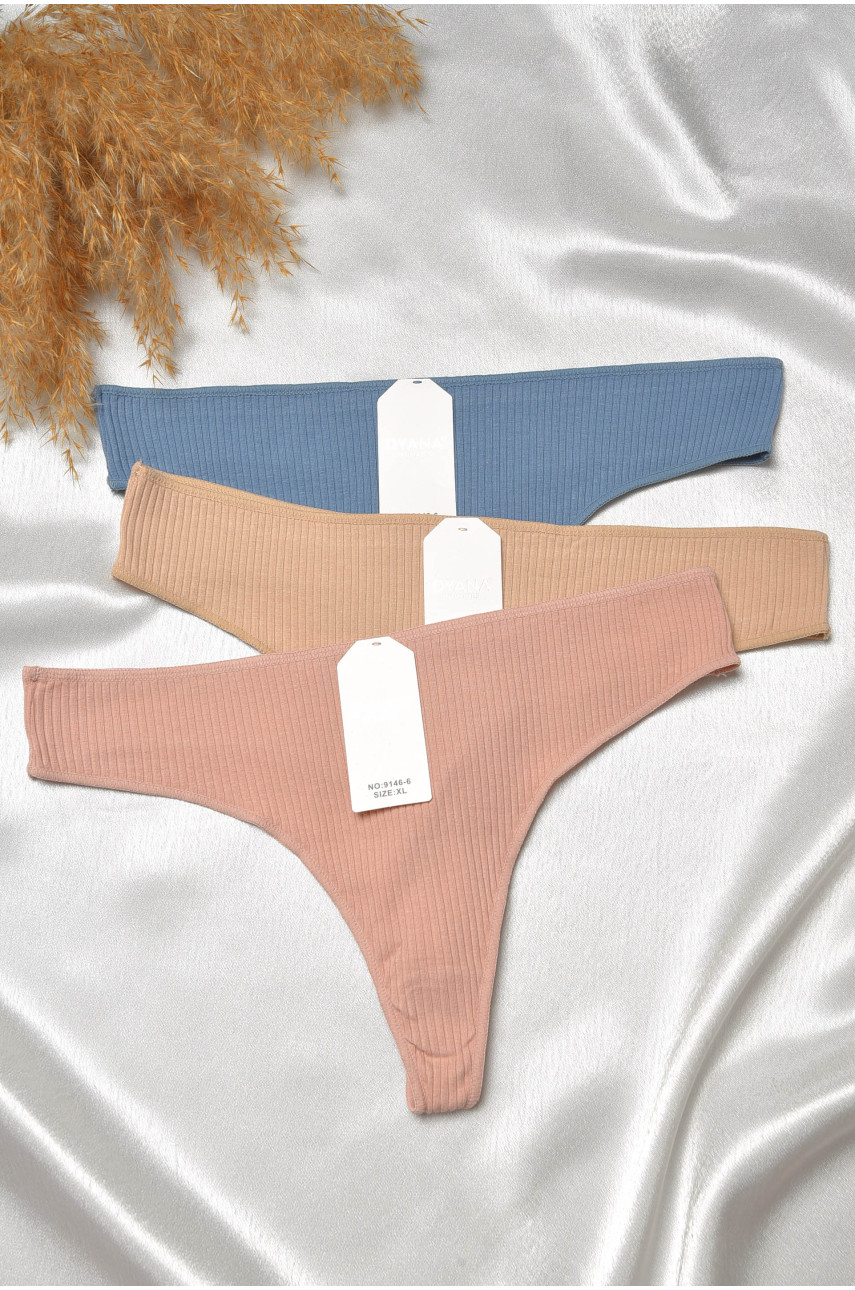 Набор стринг женских 3 штуки 9146-6 188726