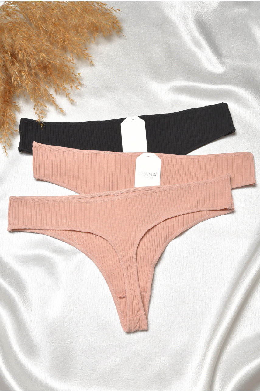 Набор стринг женских 3 штуки 9146-6 188729