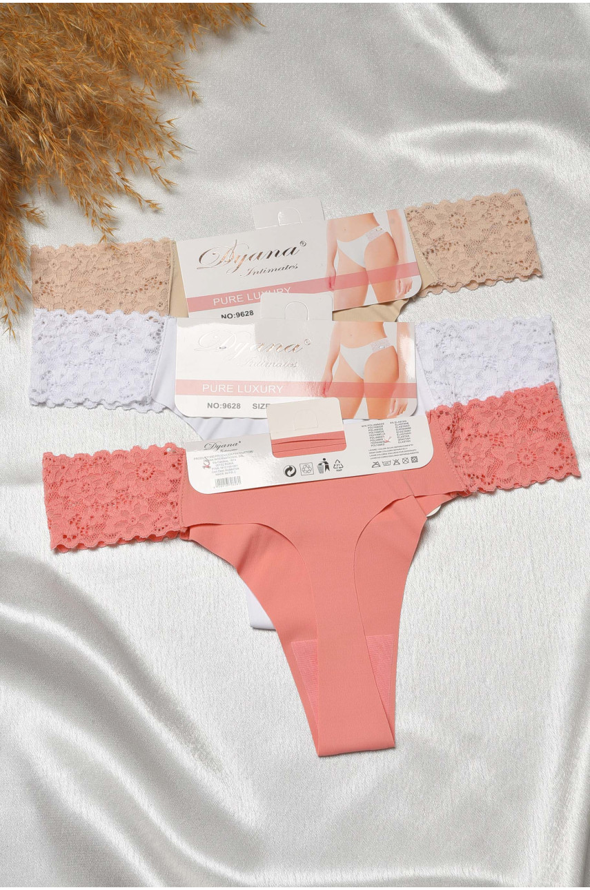 Набор трусов женских 3 штуки 9628 188744