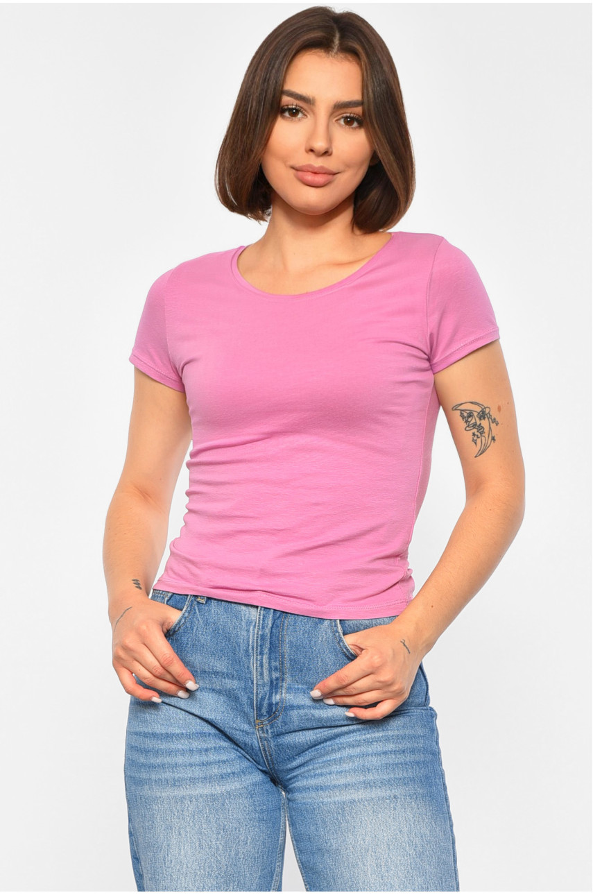 Футболка жіноча бузкового кольору 188762