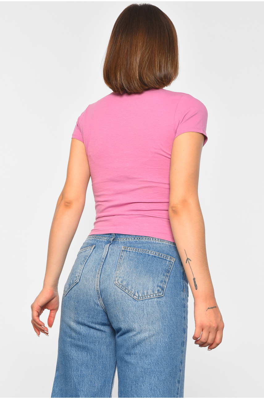 Футболка жіноча бузкового кольору 188762
