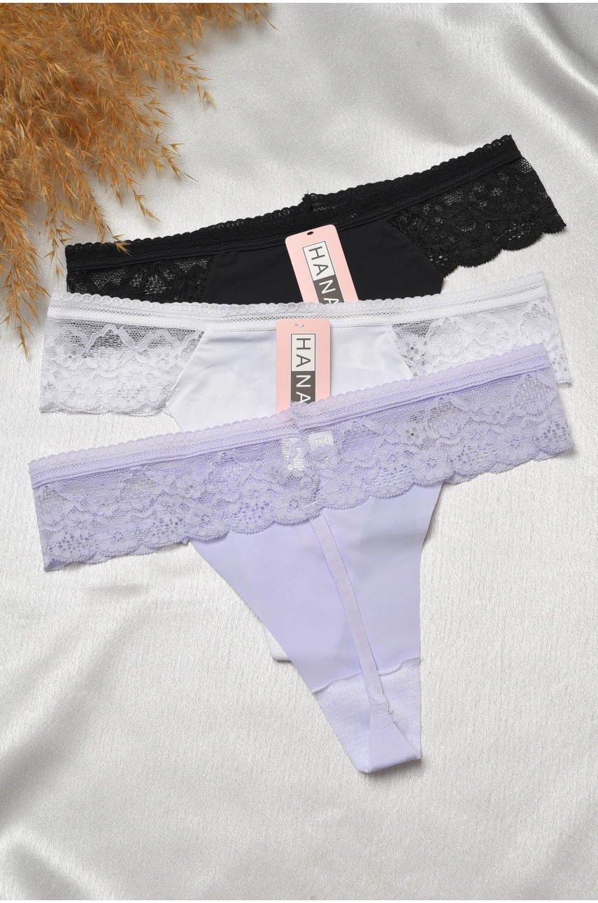 Набор стринг женских 3 штуки 29220 188764