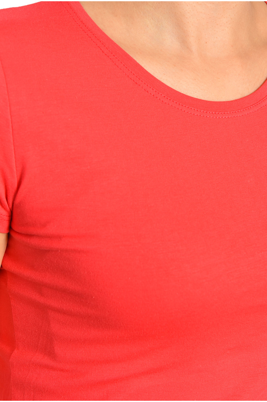 Футболка жіноча коралового кольору 188765