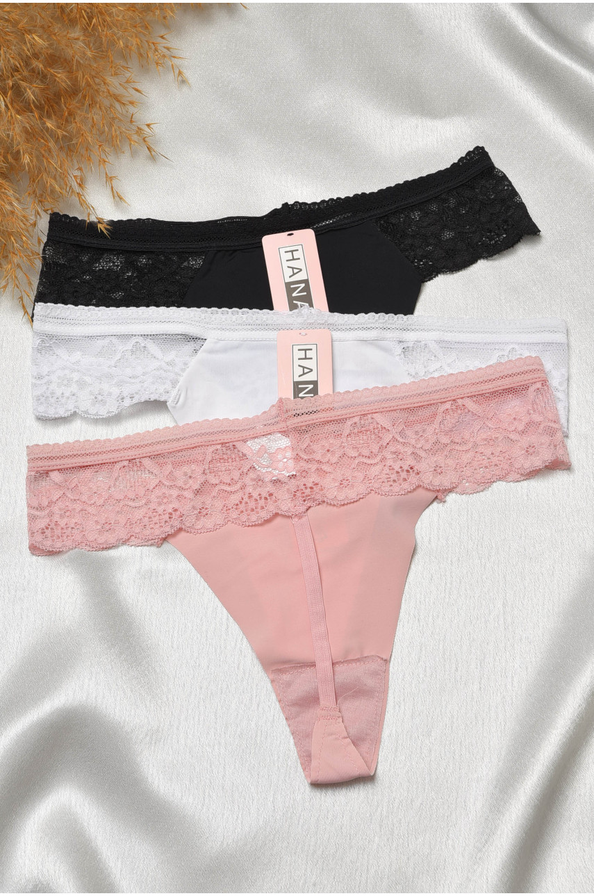 Набор стринг женских 3 штуки 29220 188767