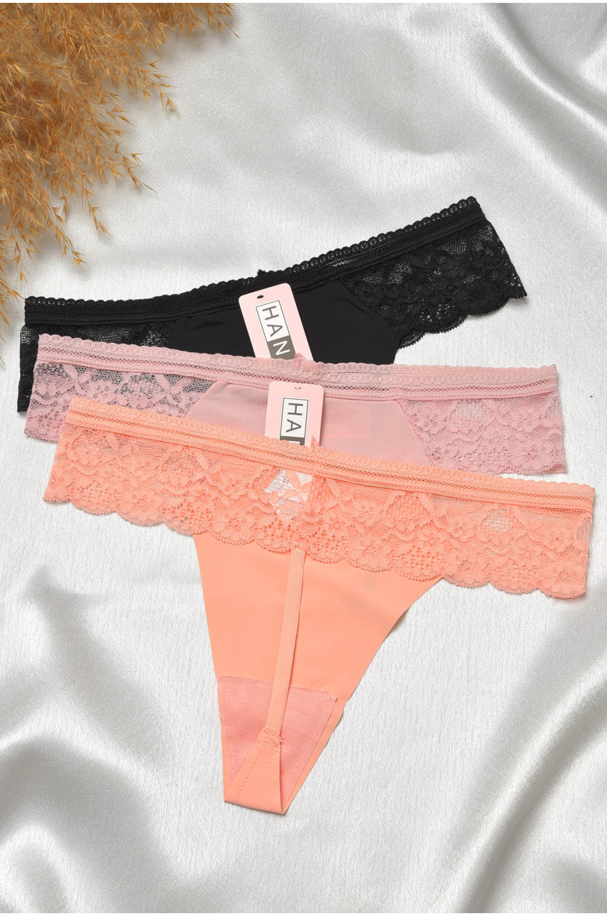 Набор стринг женских 3 штуки 29220 188768