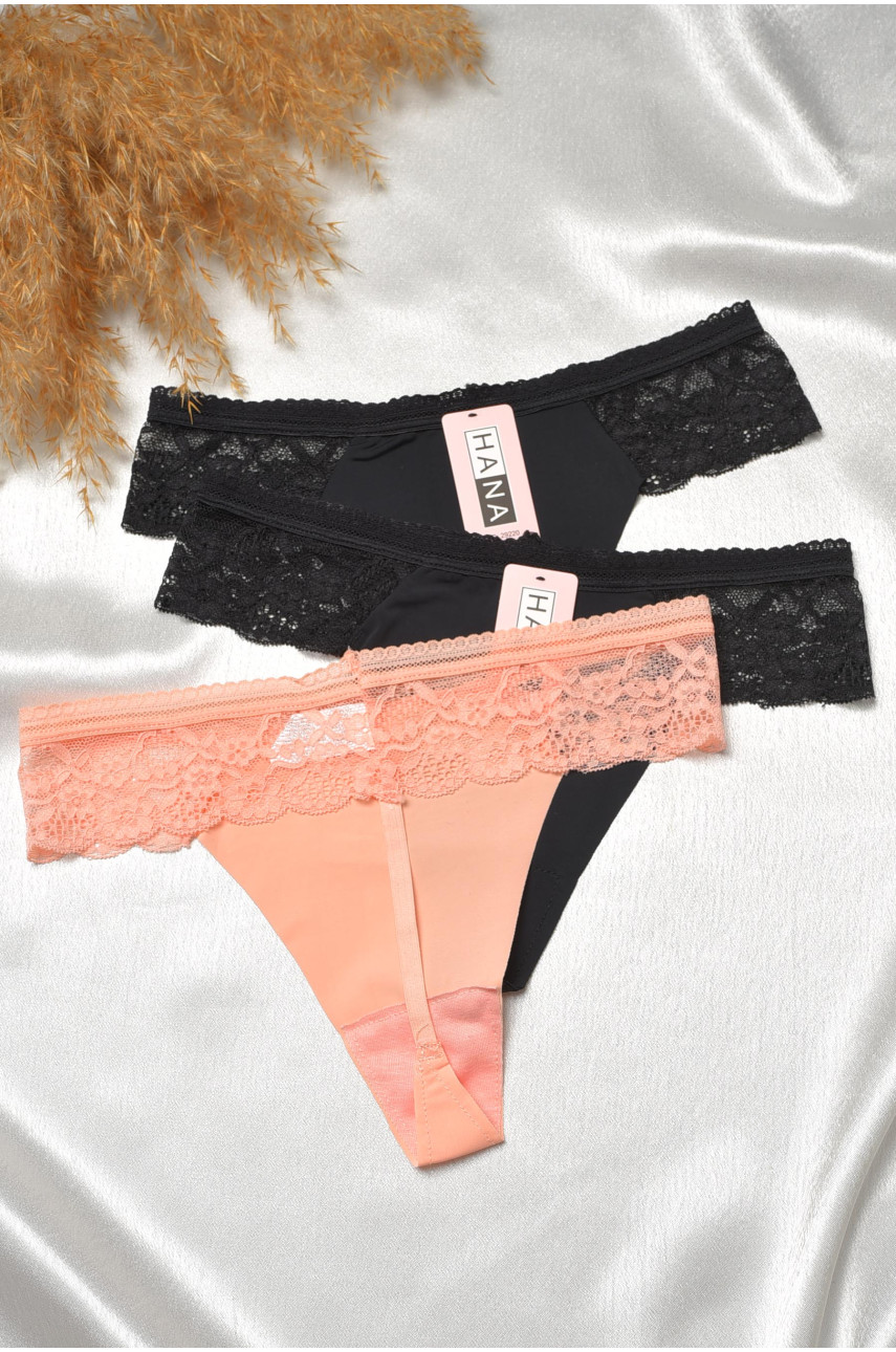 Набор стринг женских 3 штуки 29220 188769