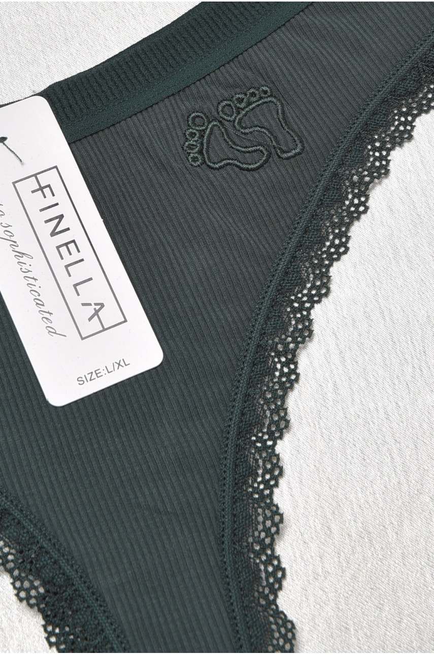 Стринги женские с кружевом зеленого цвета 8860 188789 Стринги женские с кружевом зеленого цвета 8860 188789