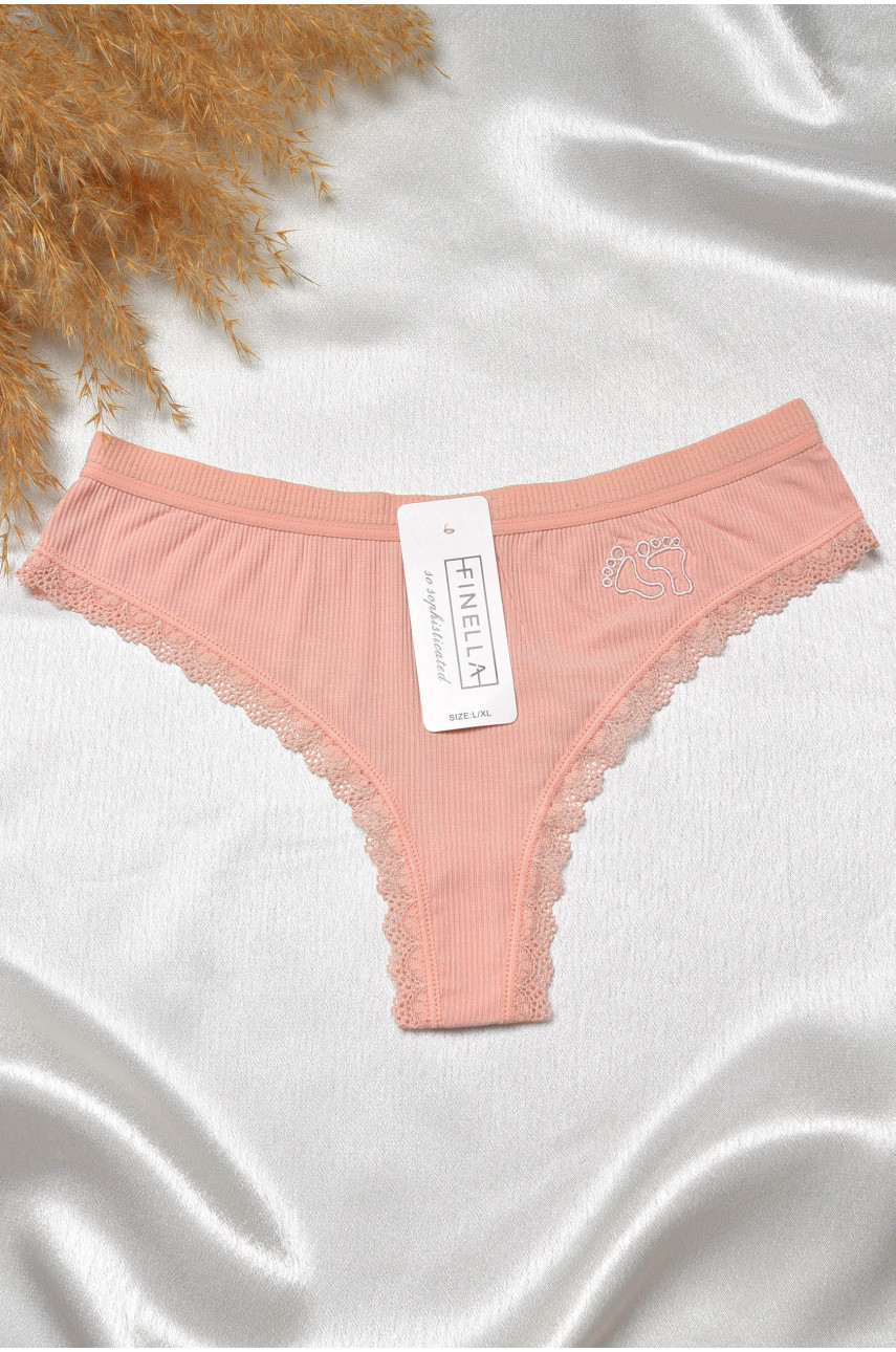 Стринги женские с кружевом розового цвета 8860 188795