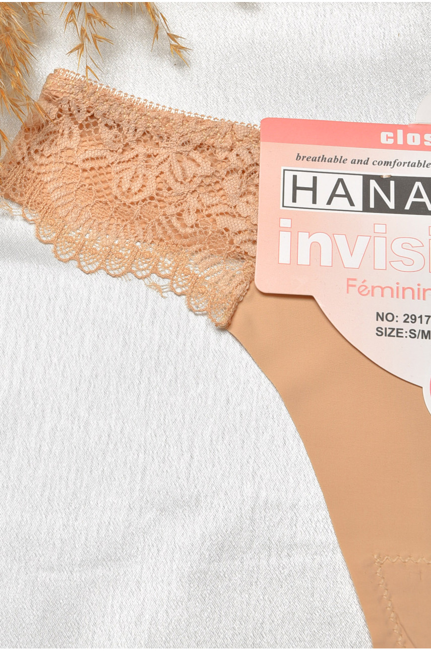 Стринги женские с кружевом бежевого цвета 29177 188800 Стринги женские с кружевом бежевого цвета 29177 188800