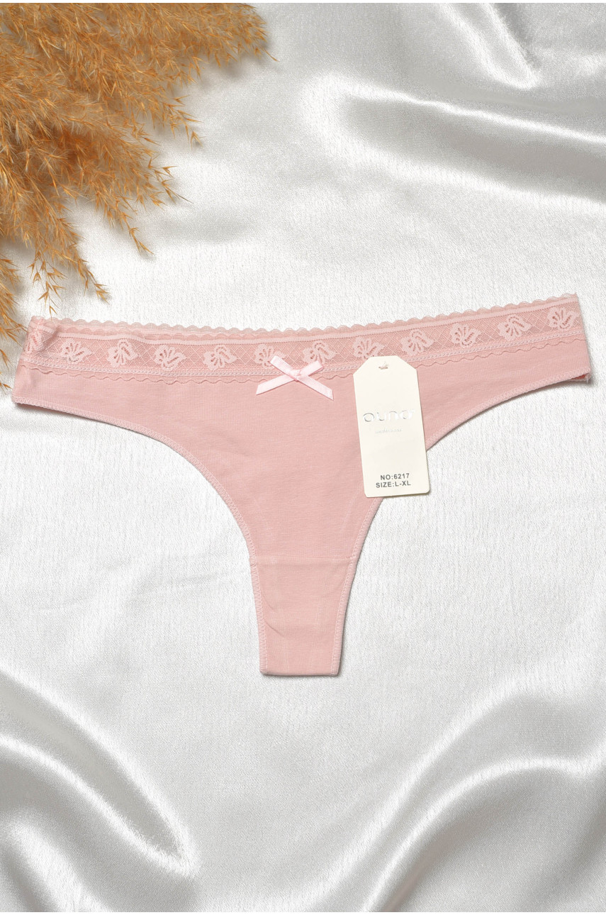 Стринги женские пудрового цвета 6217 188803