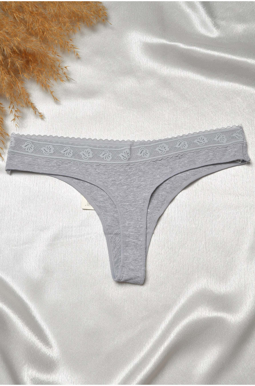 Стринги женские серого цвета 6217 188804