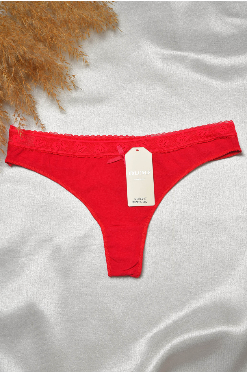 Стринги женские бордового цвета 6217 188806