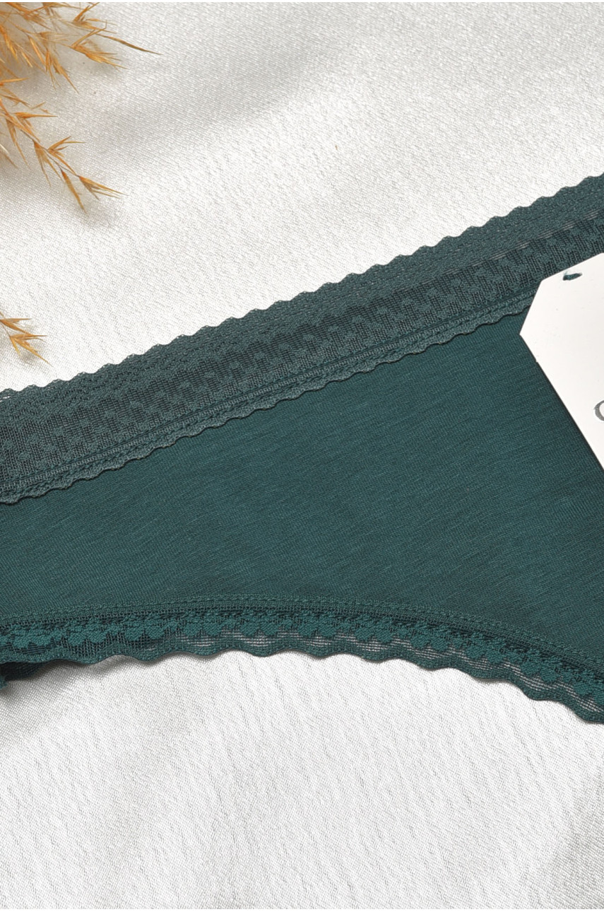 Стринги женские с кружевом зеленого цвета 6249 188808 Стринги женские с кружевом зеленого цвета 6249 188808